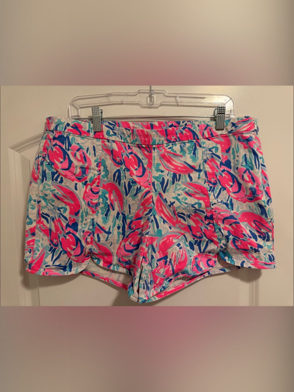 Lilly Pulitzer Multicolor Floral Print Women’s Shorts - Pink, Blue, Green
